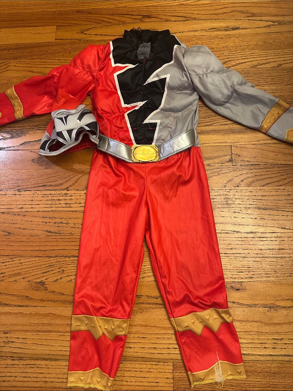 Power Rangers Dino Fury Red Ranger Costume - Size 3T-4T